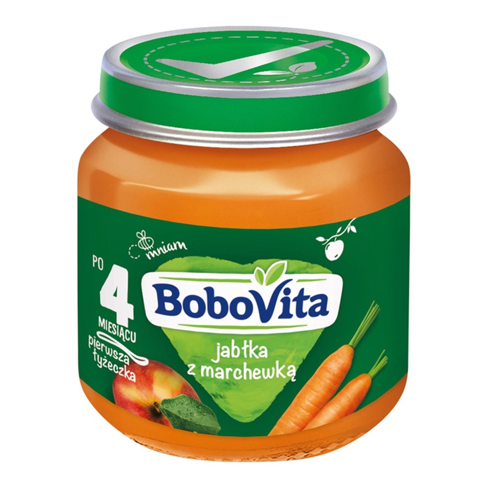 Bobovita pierwsza łyżeczka, jabłka z marchewką