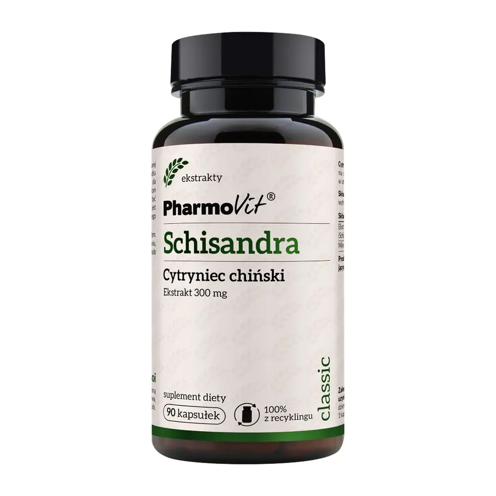 Schisandra Cytryniec chiński ekstrakt 300mg 90 kapsułek PharmoVit