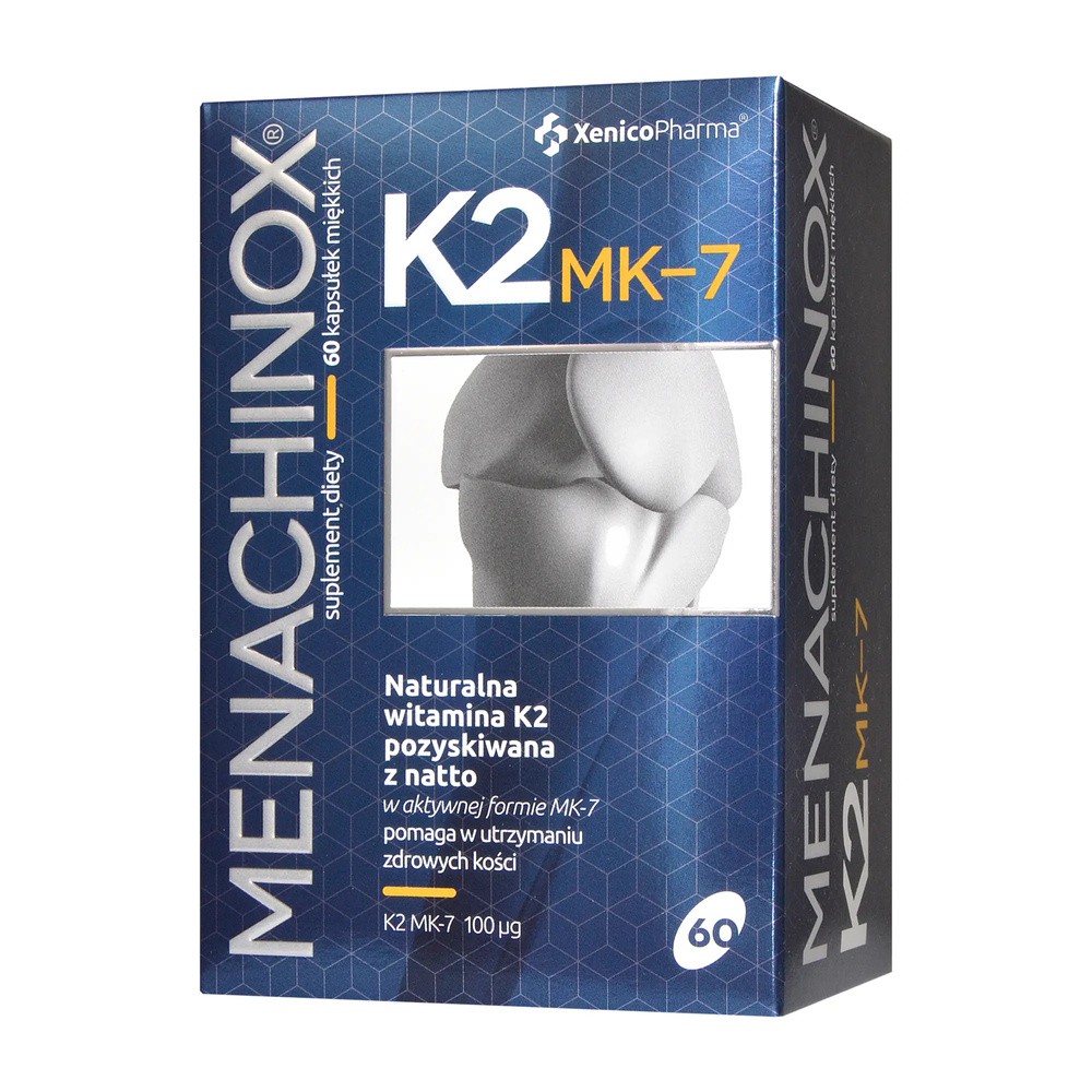 Xenico Pharma XENICOPHARMA MENACHINOX K2, 60 KAPSUŁEK MIĘKKICH XP101