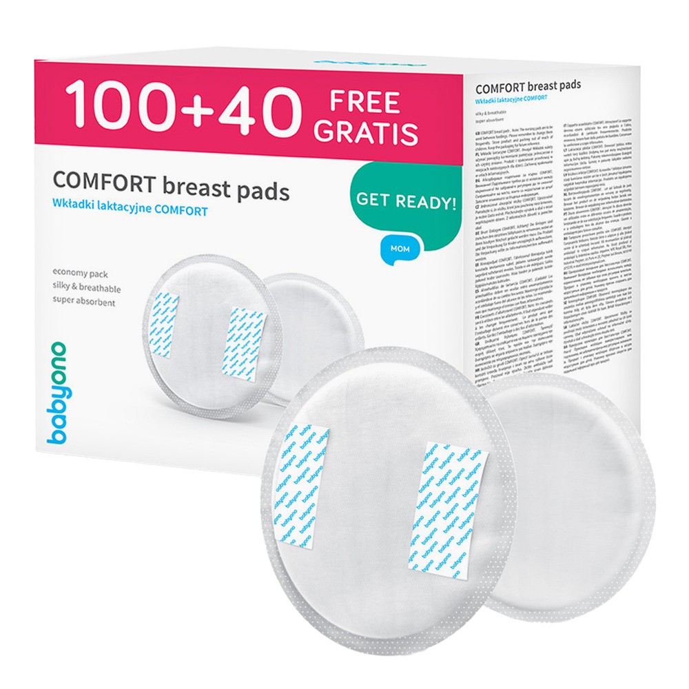 BabyOno Wkładki laktacyjne Comfort 100+40szt GRATIS