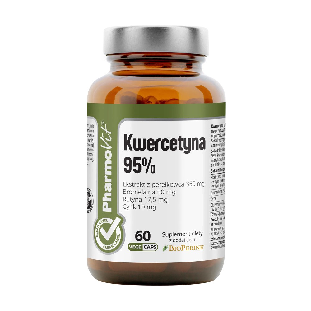 PHARMOVIT (suplementy diety) KWERCETYNA 60 KAPSUŁEK 33,36 g - PHARMOVIT (CLEAN