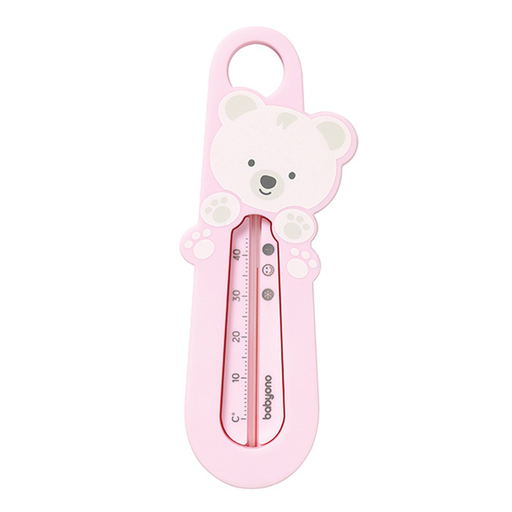 BabyOno Termometr do wody różowy Miś 6O37C9 6O37C9 SAM One size