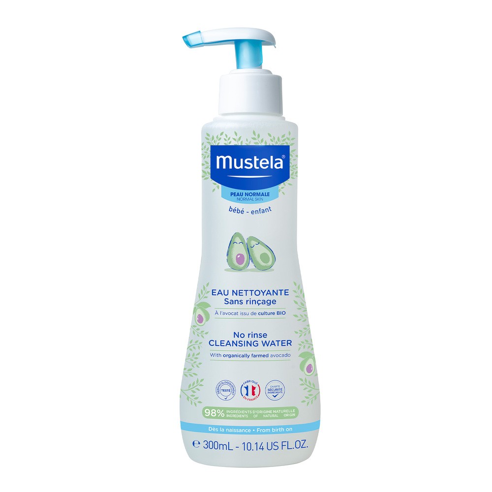 Mustela, woda oczyszczająca bez spłukiwania z organicznym awokado, 300 ml