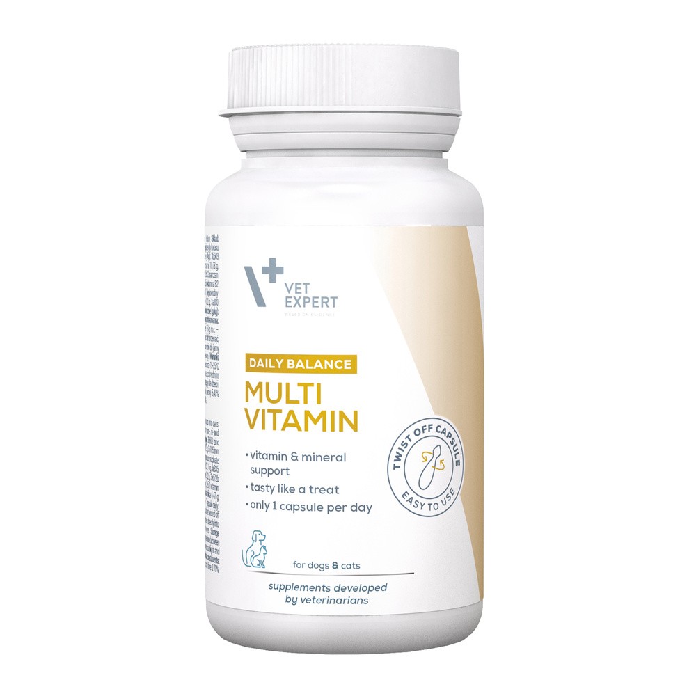 VetExpert Cats & Dogs Multivitamin 30 Capsules - preparat witaminowo-mineralny dla psów i kotów 30 kapsułek Dostawa GRATIS od 99 zł + super okazje