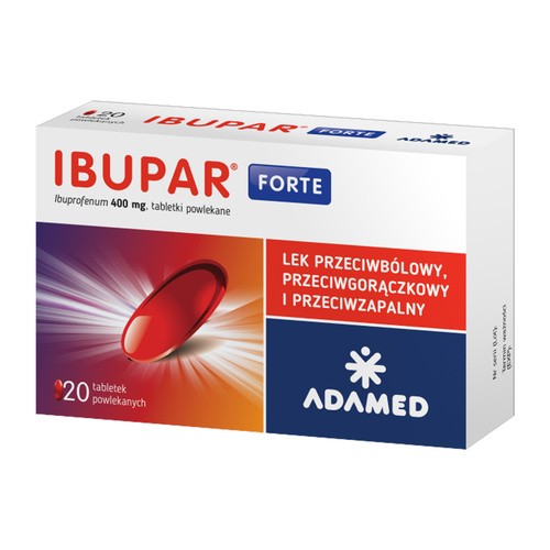 Polfa PABIANICKIE ZAKŁ.FARM. S.A. Ibupar Forte 400mg 20 tabletek 8027004