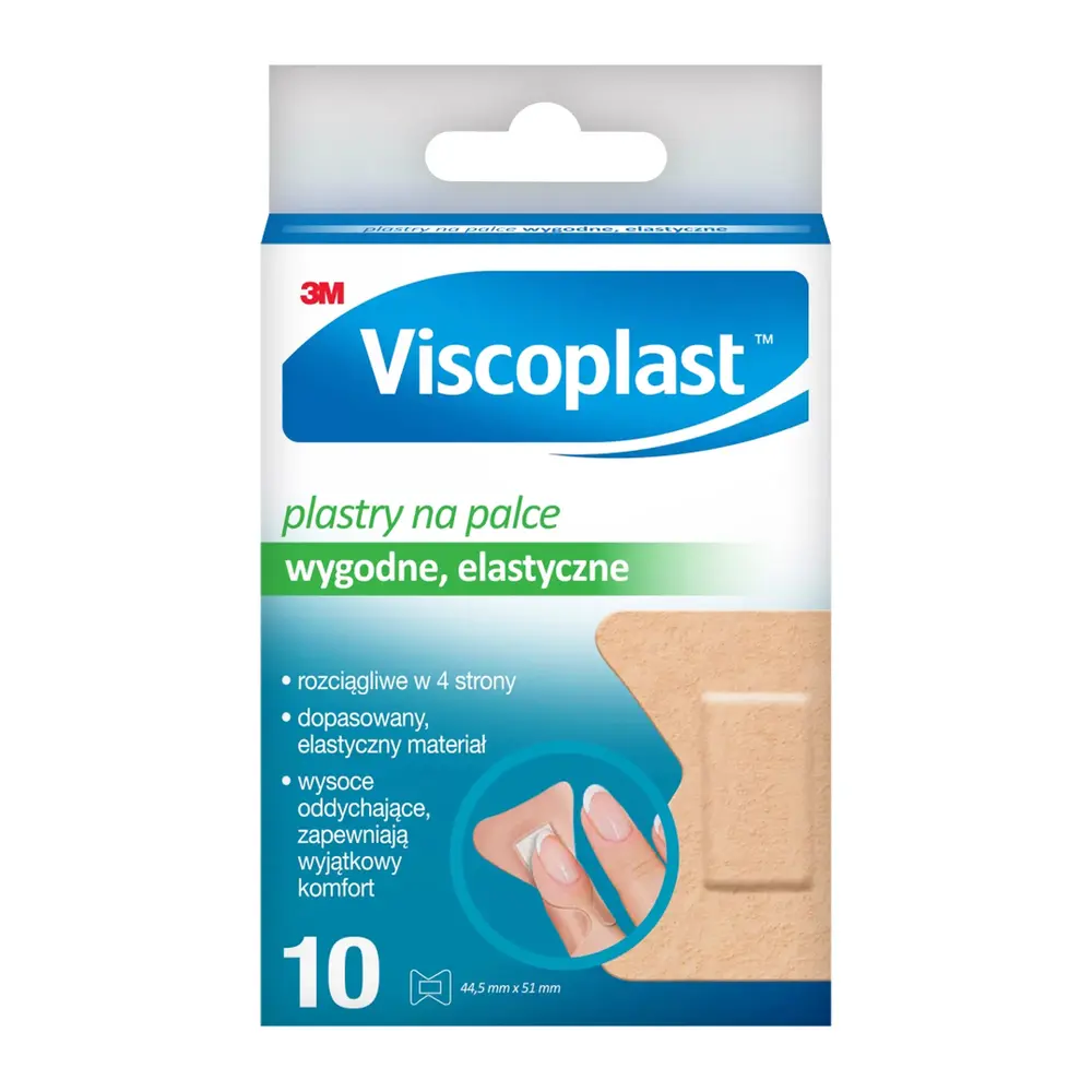 3M VISCOPLAST Viscoplast plastry na palce 44,5 x 51 mm x 10 szt