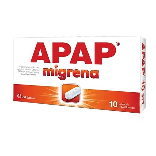 USP ZDROWIE Apap migrena x 10 tabl powlekanych