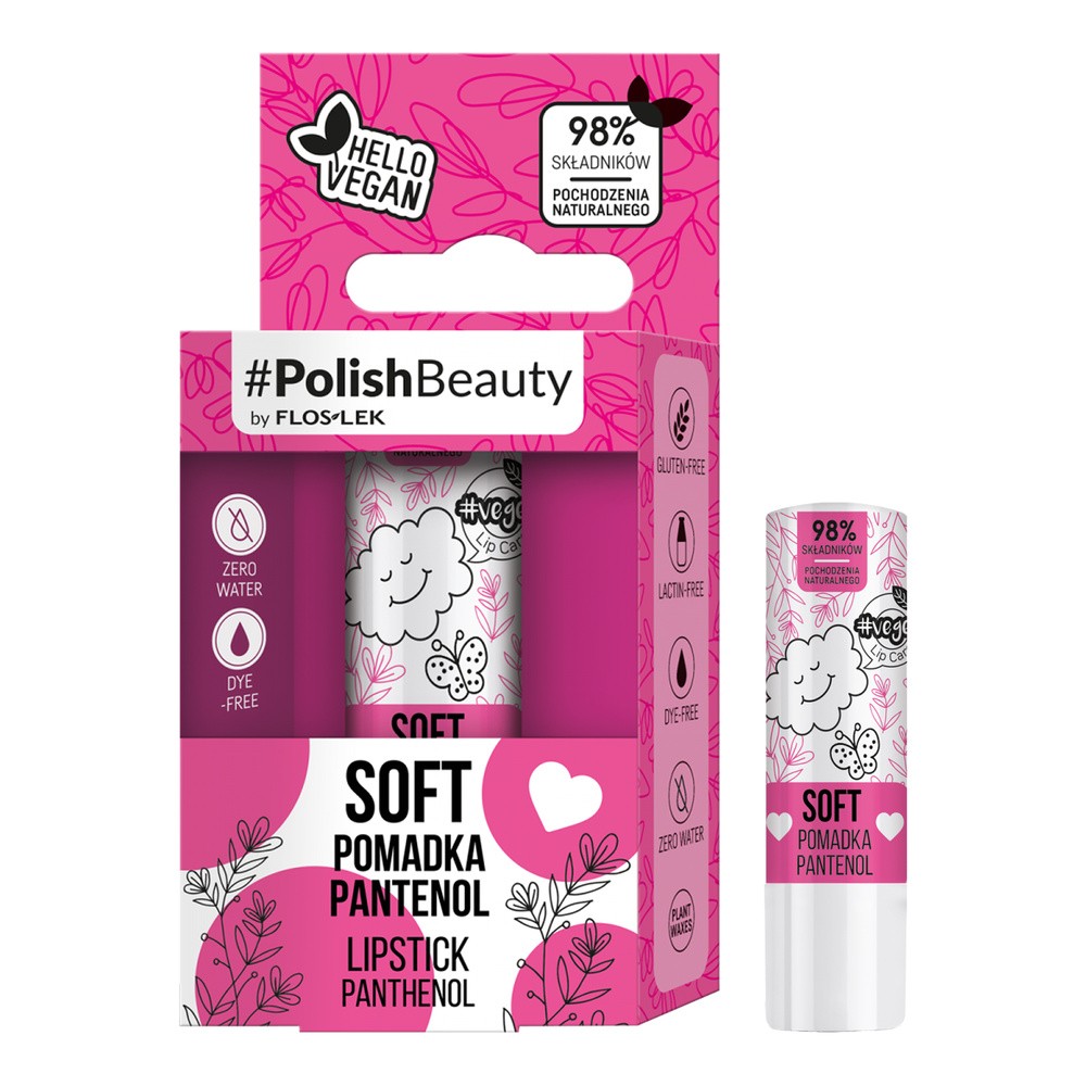Flos-Lek Vege Lip Care Soft Pomadka do ust z pantenolem 1 sztuka 1146072
