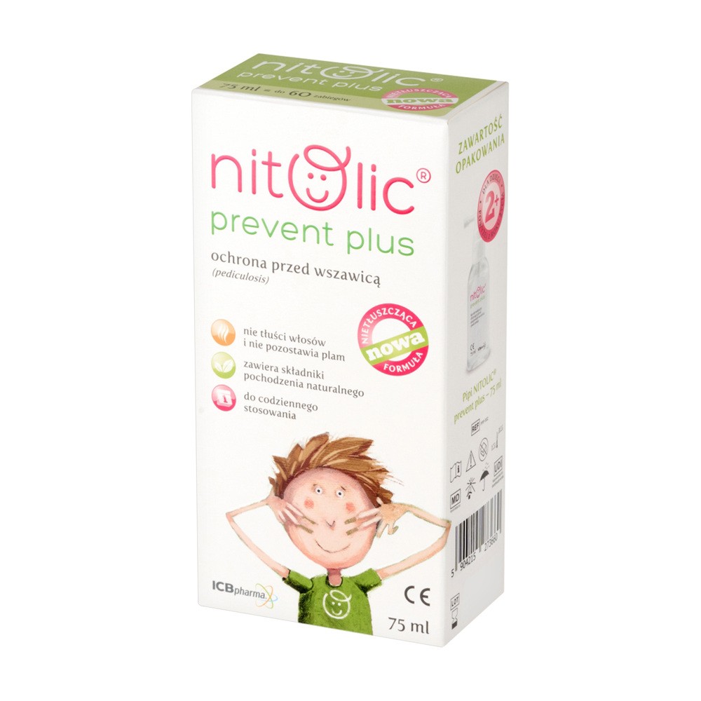 ICB PHARMA SP. J. ICB PHARMA SP J Pipi Nitolic Prevent Plus Spray Ochrona przed wszawicą Spray 75 ml