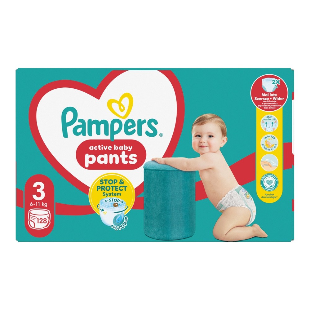 Pampers Pants 3 6-11 kg pieluchomajtki x 128 szt