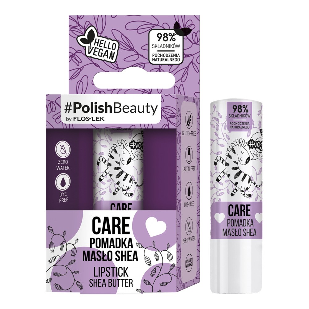 Flos-Lek Vege Lip Care Pomadka do ust z masłem shea 1 sztuka 1146069