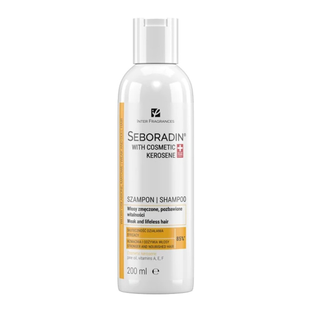 Inter Fragrances szampon z naftą kosmetyczną, przywraca włosom nawilżenie i blask, 200 ml