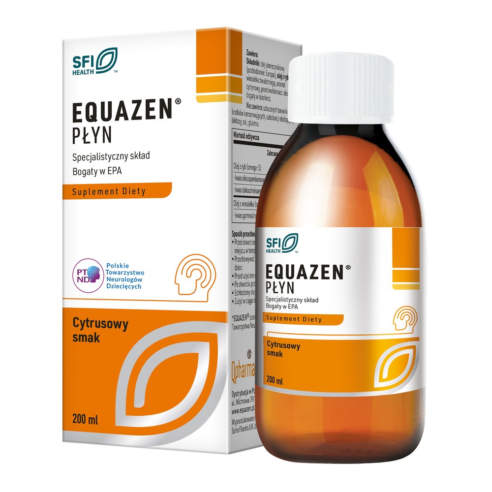 QPHARMA SP. Z O.O. QPHARMA SP Z O.O Equazen Płyn o smaku cytrusowym 200 ml
