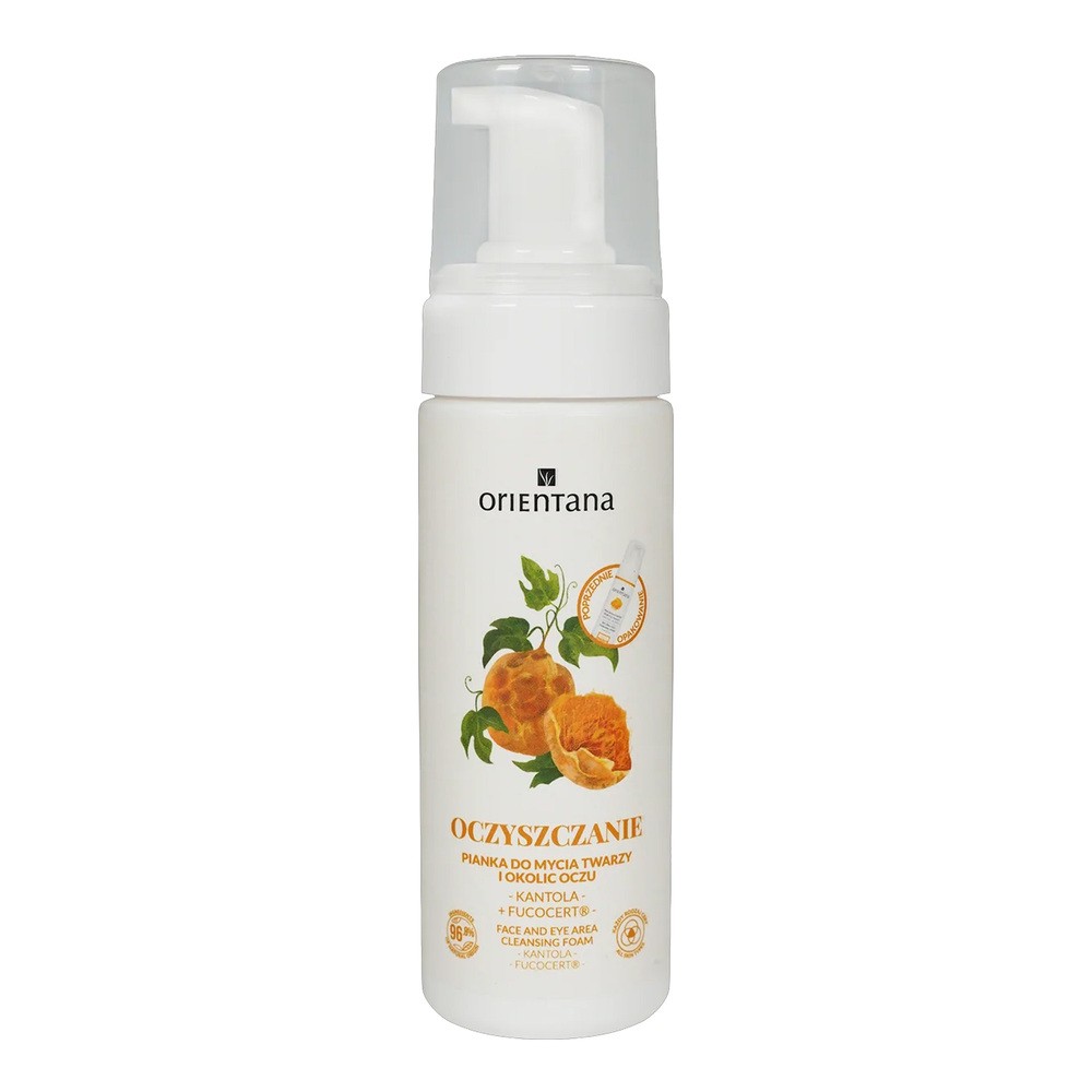 Orientana Orientana Natural Face Cleansing Foam - Kantola Nawilżająca pianka do mycia twarz - Gurdlina Japońska 150 ml