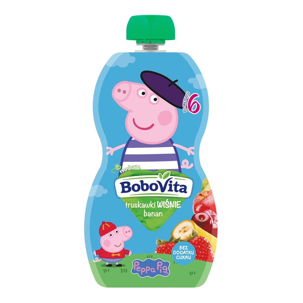 Bobovita Deser Truskawki i Wiśnie z Bananem 100g