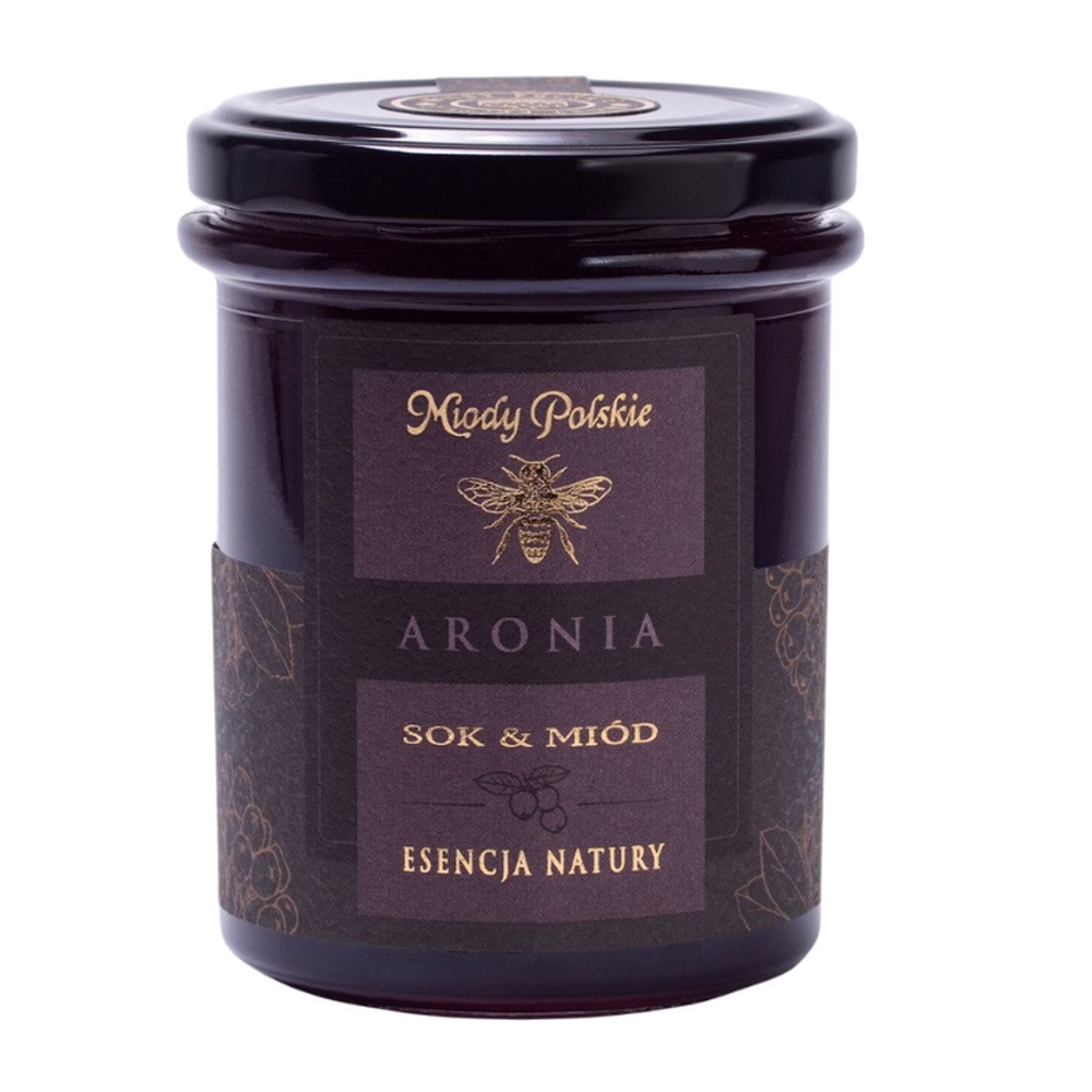 Miody Polskie miód z sokiem z aronii 250 g 3626361