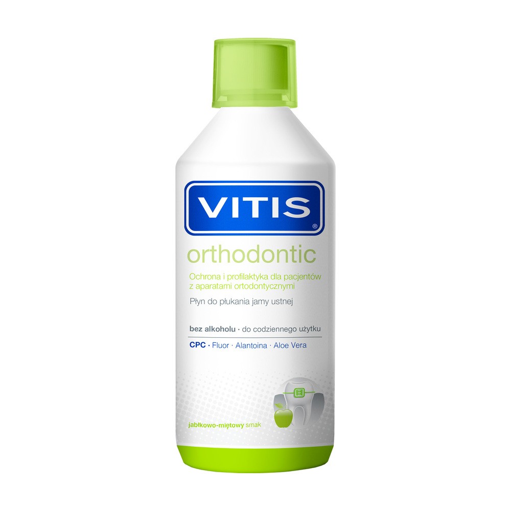 Bałtycki Instytut Stomatologii Sp. z o.o VITIS  Orthodontic, Płyn do płukania jamy ustnej  500 ml