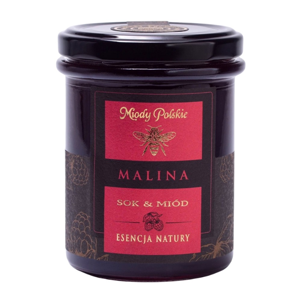 Miody Polskie Sok & Miód, malina, 250 g