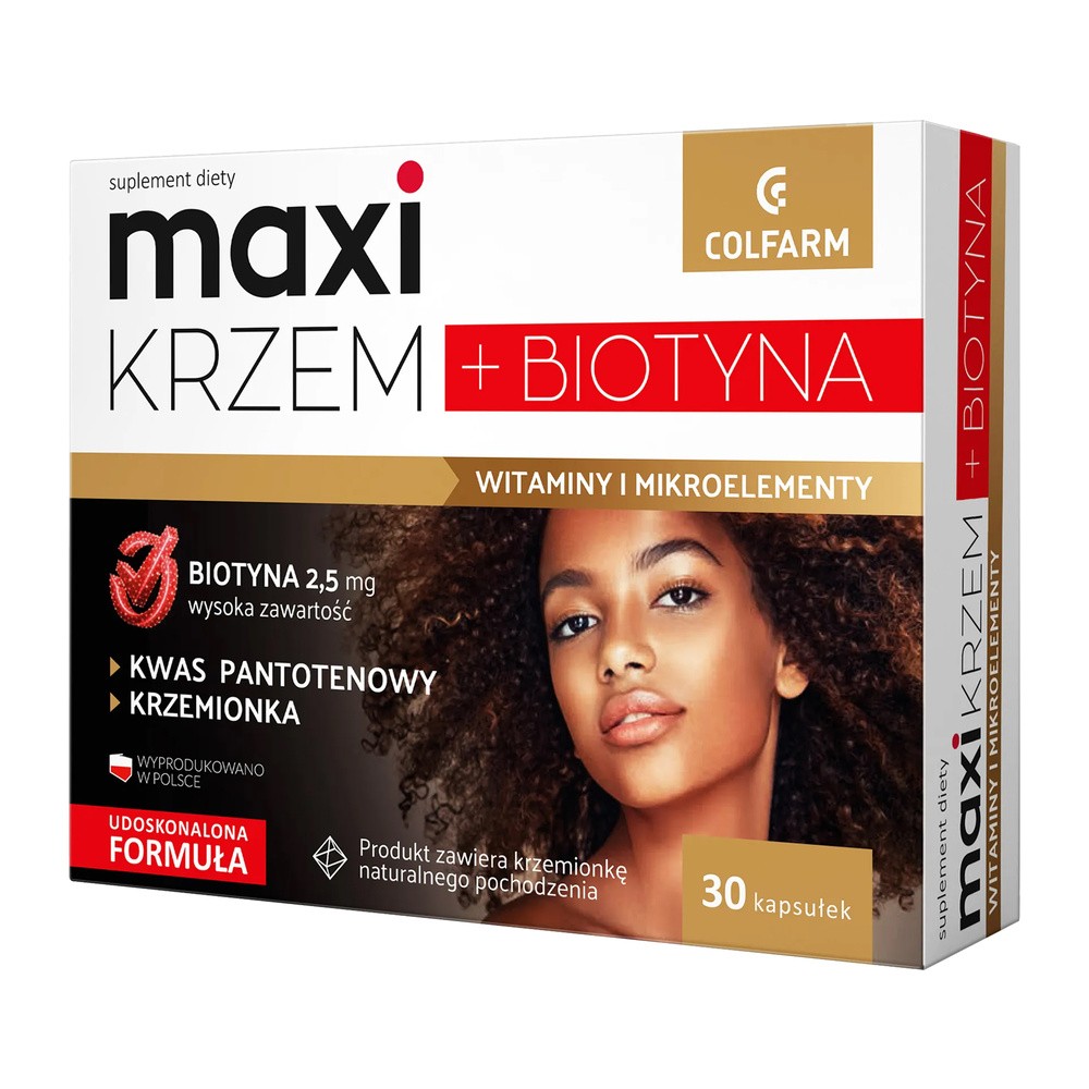 COLFARM Maxi Krzem + Biotyna x 30 kaps