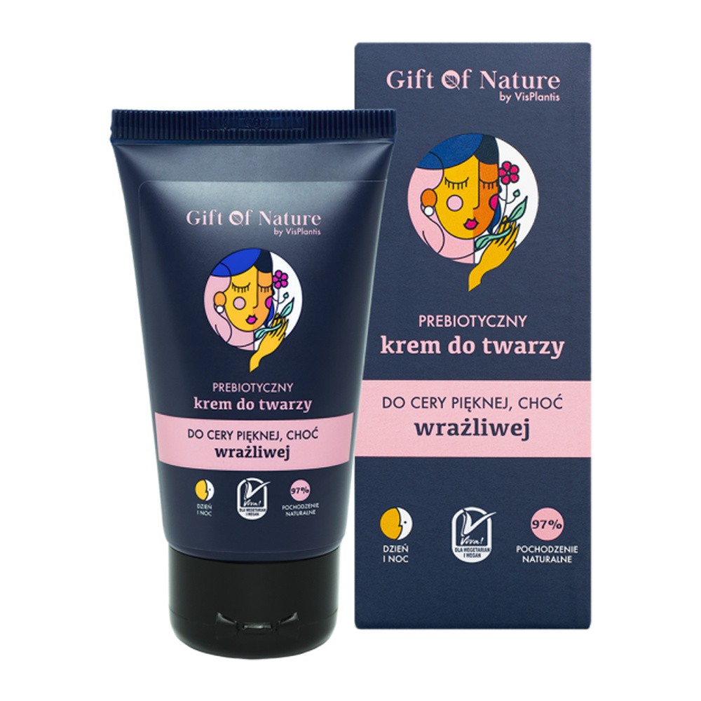 Elfa Pharm Gift of Nature Prebiotyczny krem do twarzy do cery wrażliwej - 50 ml