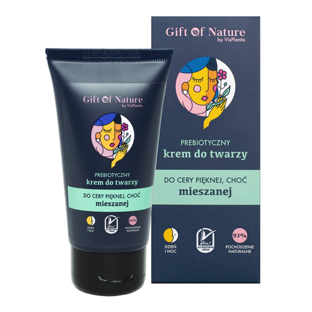 Elfa Pharm Gift of Nature Prebiotyczny krem do twarzy do cery mieszanej - 50 ml GON002