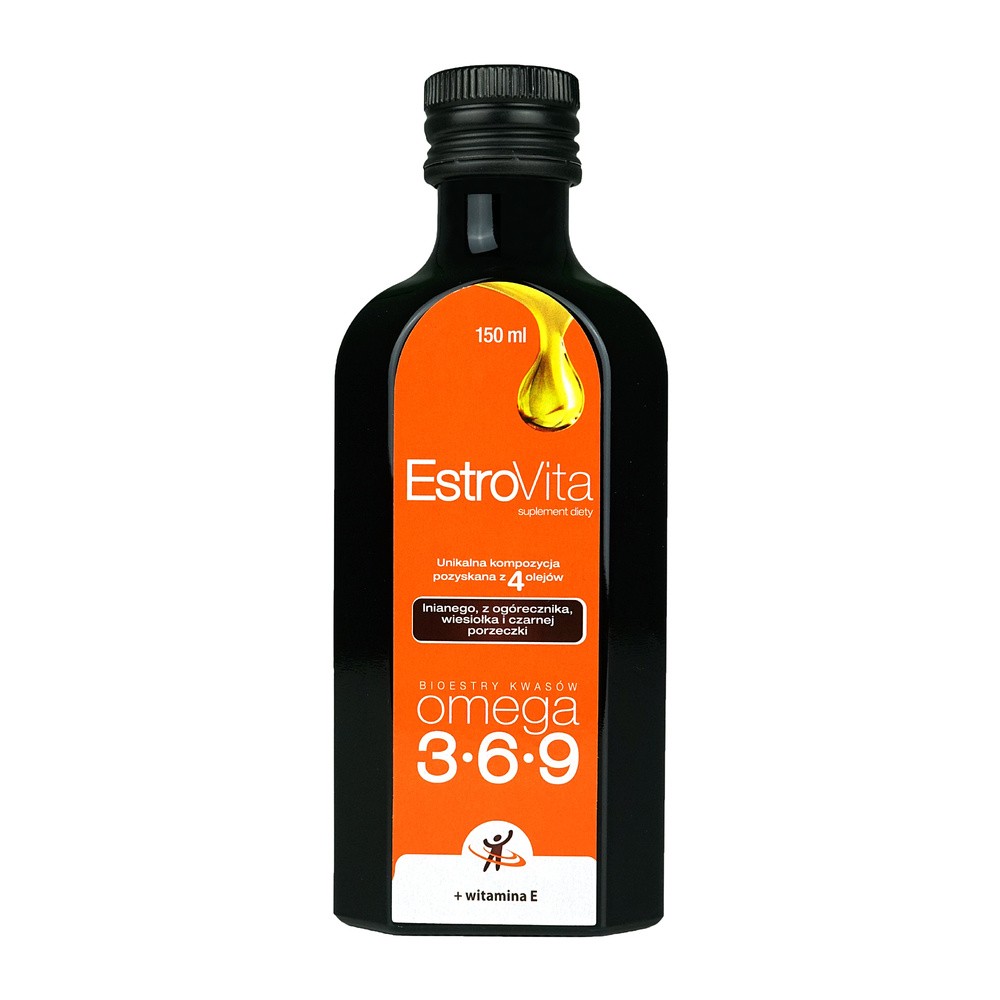 SKOTAN EstroVita Omega 3-6-9 + witamina E Płyn, 150ml