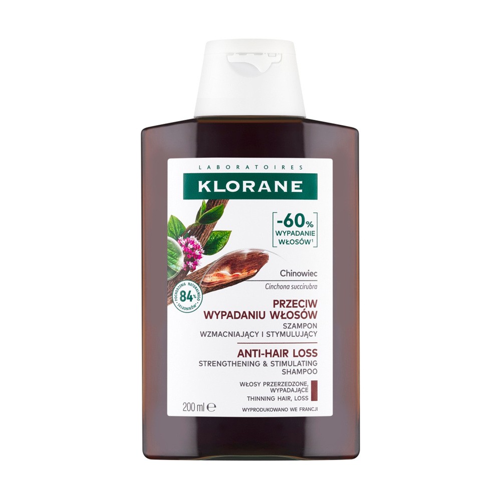 Klorane szampon do włosów z chininą i organiczną szarotką 200 ml