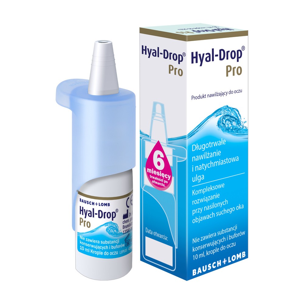 BAUSCH HEALTH Hyal-Drop Pro krople do oczu 10 ml |  OD 199 PLN!