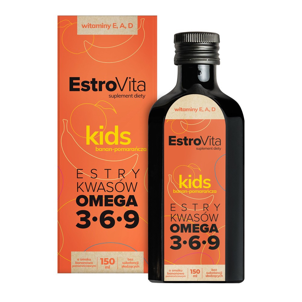 SKOTAN EstroVita Kids o smaku pomarańczowo - bananowym, 150ml