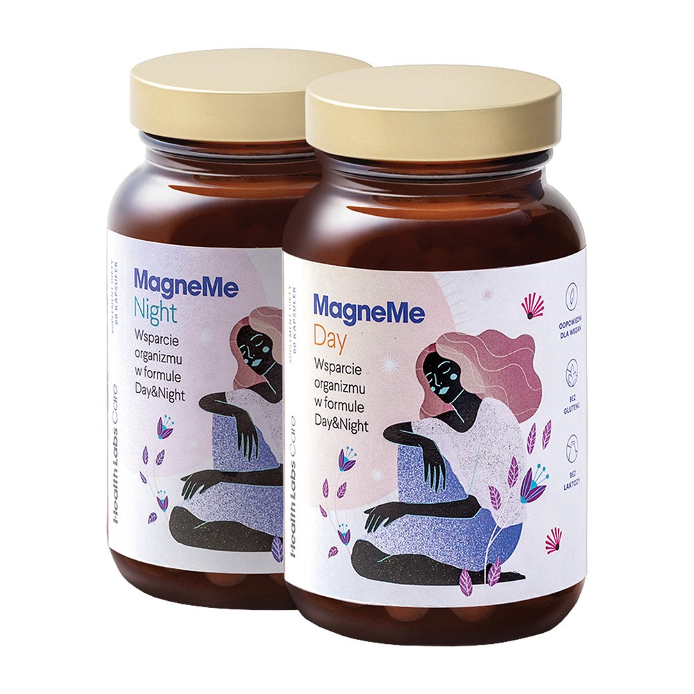 HEALTH LABS MagneMe - wysokoprzyswajalny magnez z witaminą B6 120 kaps 10626