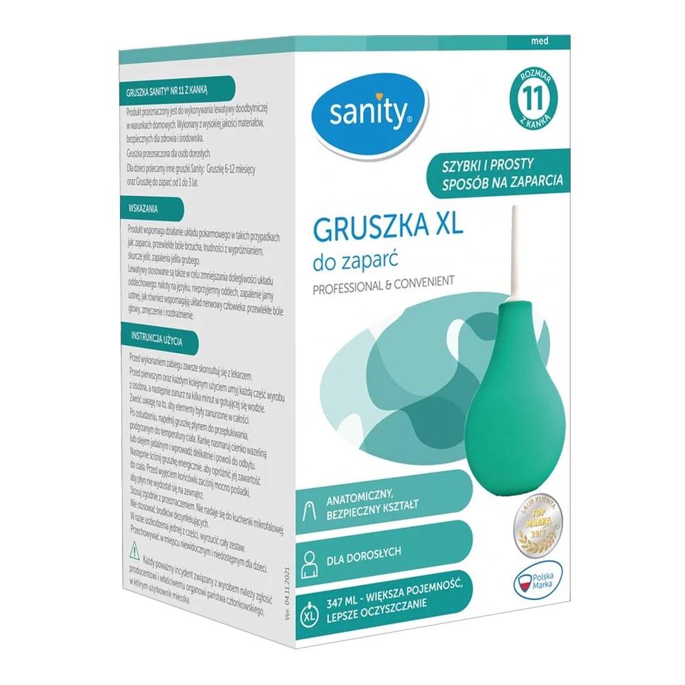 Sanity Gruszka XL do zaparć z kanką nr 11