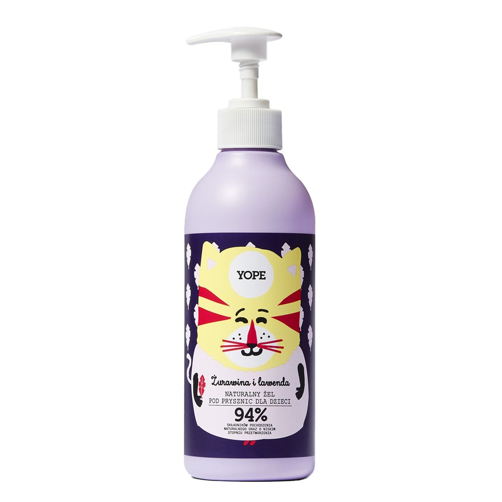 Yope Naturalny żel pod prysznic dla dzieci Żurawina & Lawenda 400ml 100631-uniw