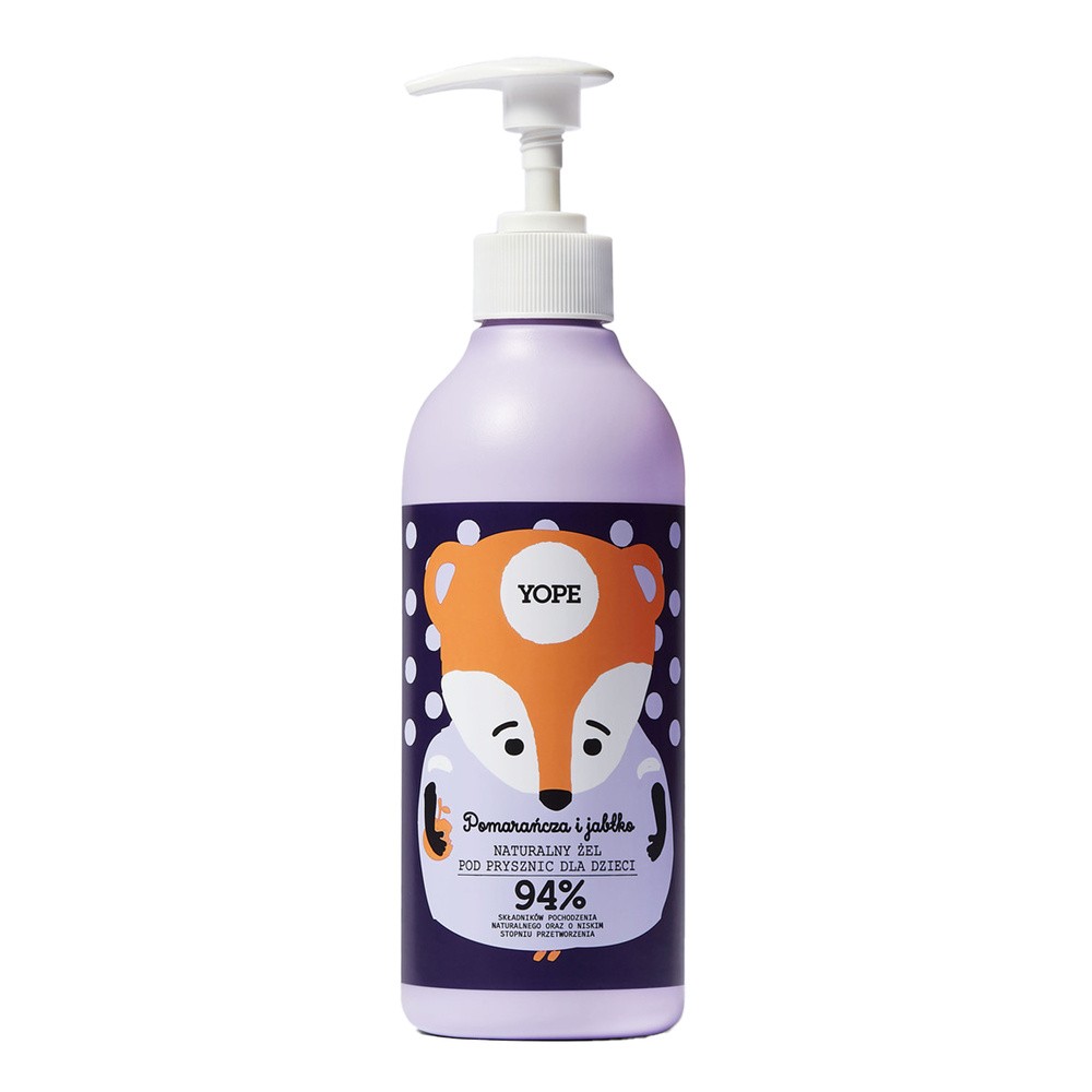 Yope Yope naturalny żel pod prysznic dla dzieci pomarańcza i jabłko 400 ml 1141320