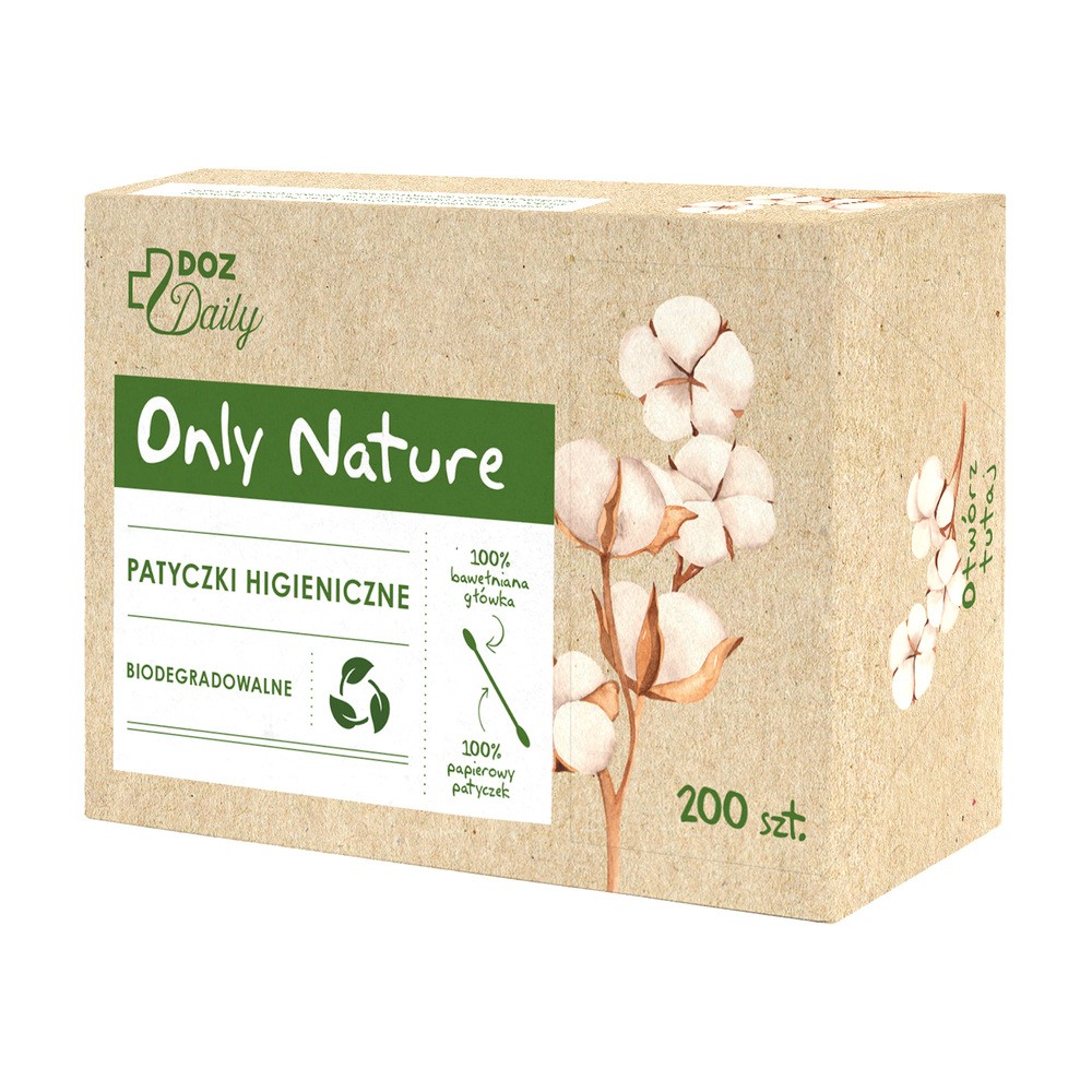 DOZ Daily Only Nature, patyczki higieniczne, 200 szt.