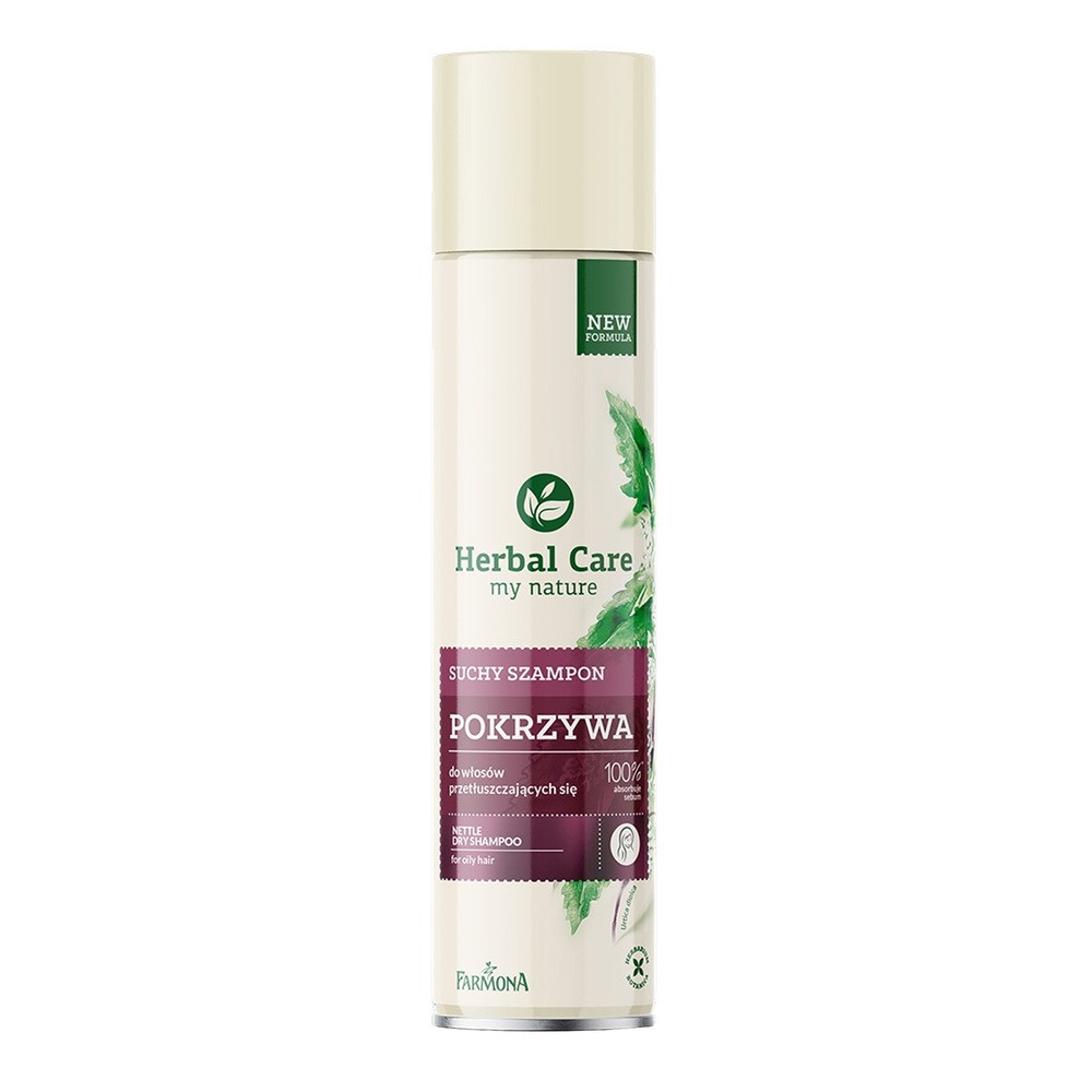 Herbal Care Suchy szampon pokrzywa do włosów przetłuszczających się 180 ml