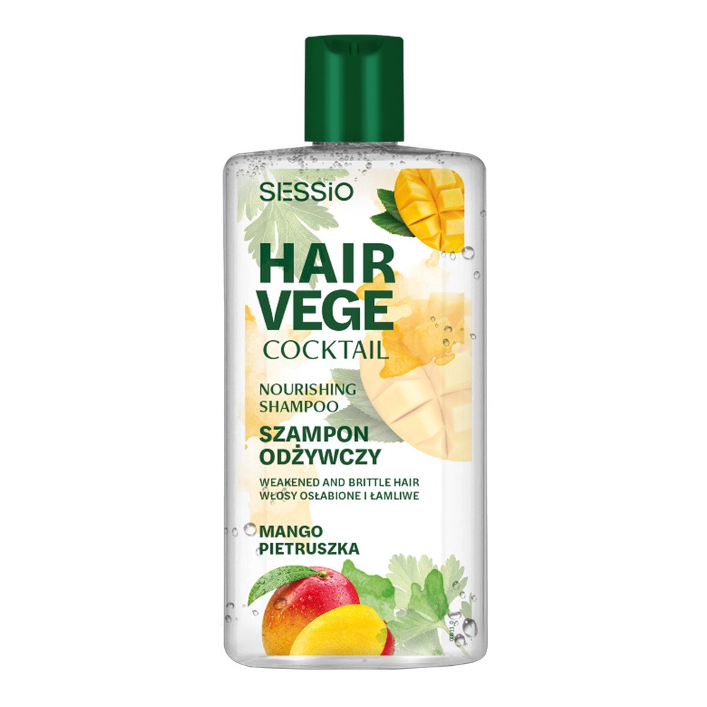 Sessio Sessio Hair Vege Cocktail Nourishing Shampoo szampon odżywczy do włosów osłabionych i łamliwych Mango 300g