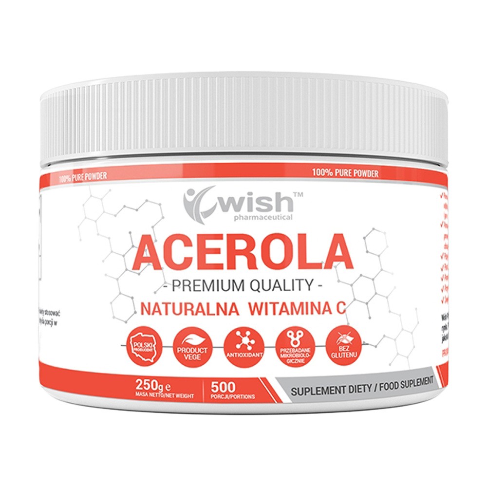 WISH Pharmaceutical WISH PHARMACEUTICA Acerola Natural Vitamin C 250 g