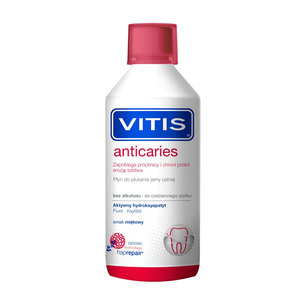 Bałtycki Instytut Stomatologii Sp. z o.o VITIS  Anticaries, Płyn do płukania jamy ustnej  500 ml