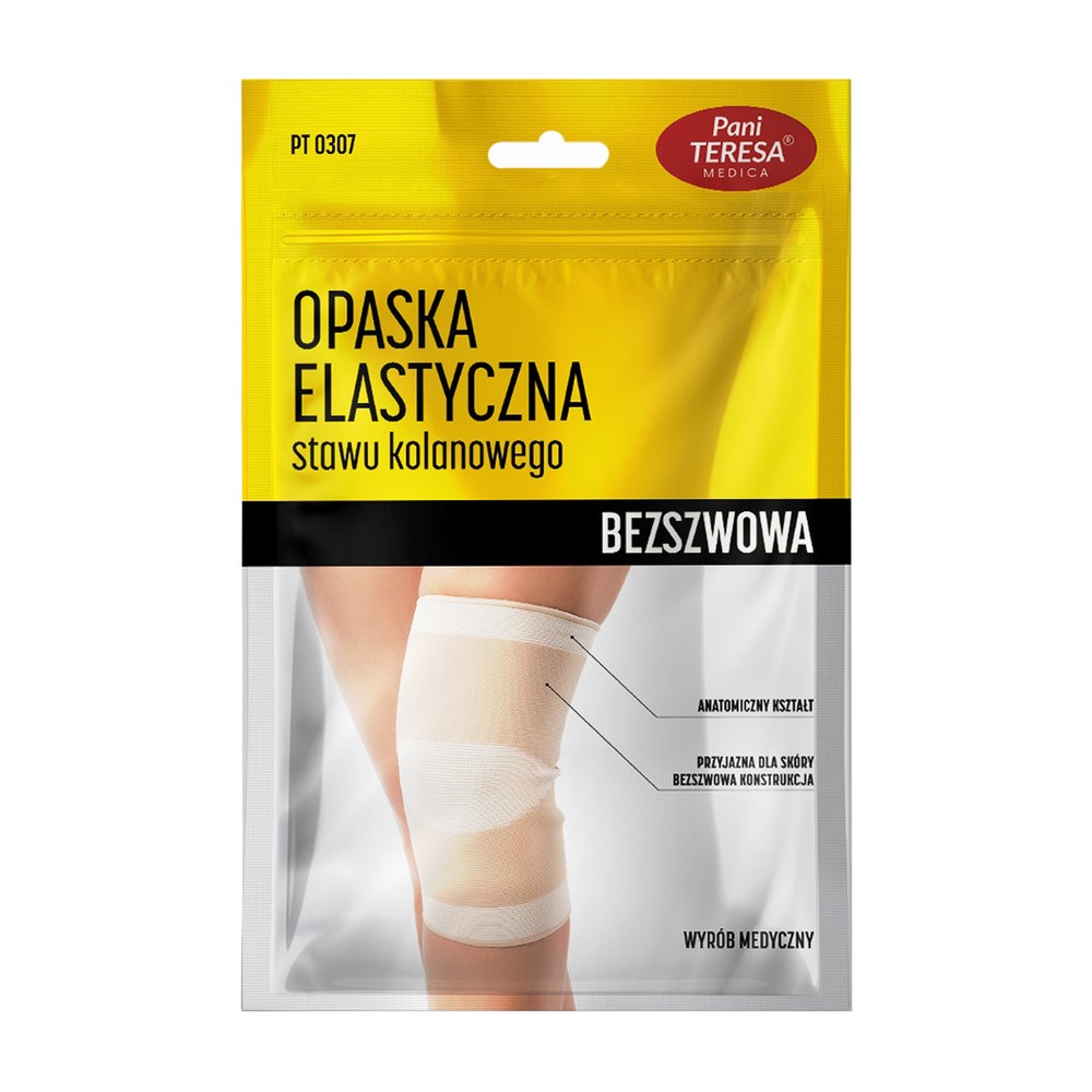 Pani Teresa Sigvaris Opaska elastyczna na kolano bezszwowa M kolor czarny 9061258