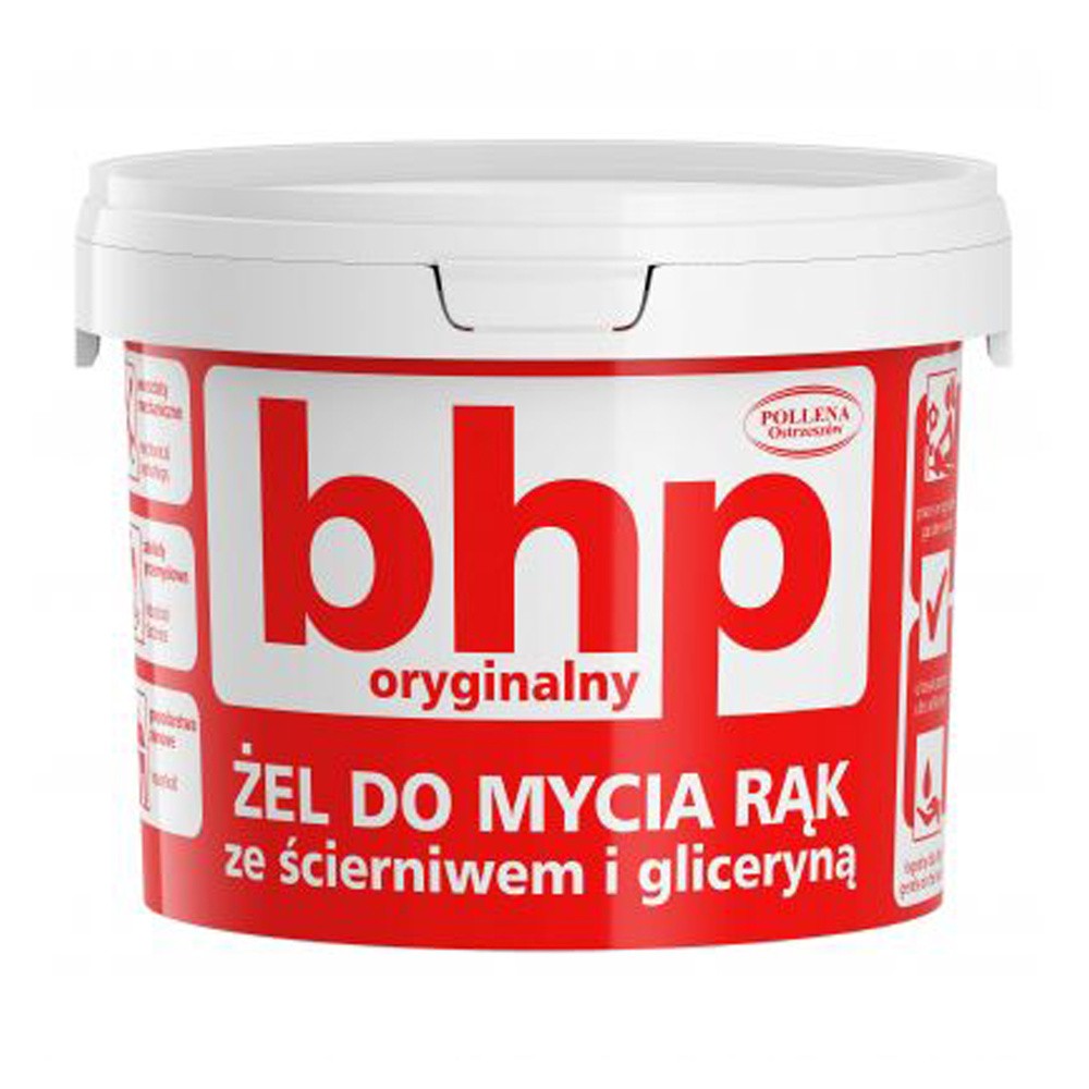 Reis BHP-PAS500-ZEL - ŻEL DO MYCIA RĄK ZE ŚCIERNIWEM I GLICERYNĄ - 500g.