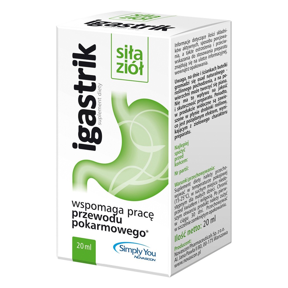 NOVASCON Igastrik płyn 20 ml