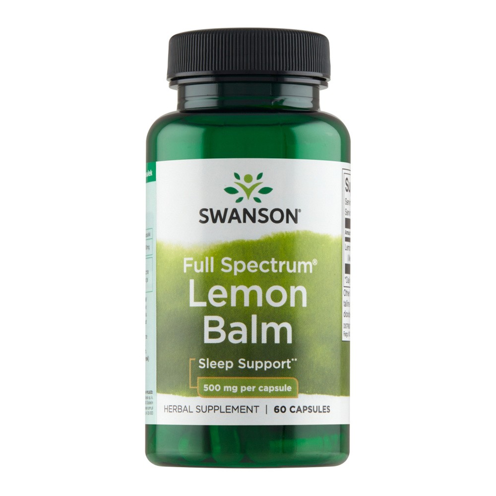 SWANSON FS Lemon Balm 500mg 60kaps - suplement diety