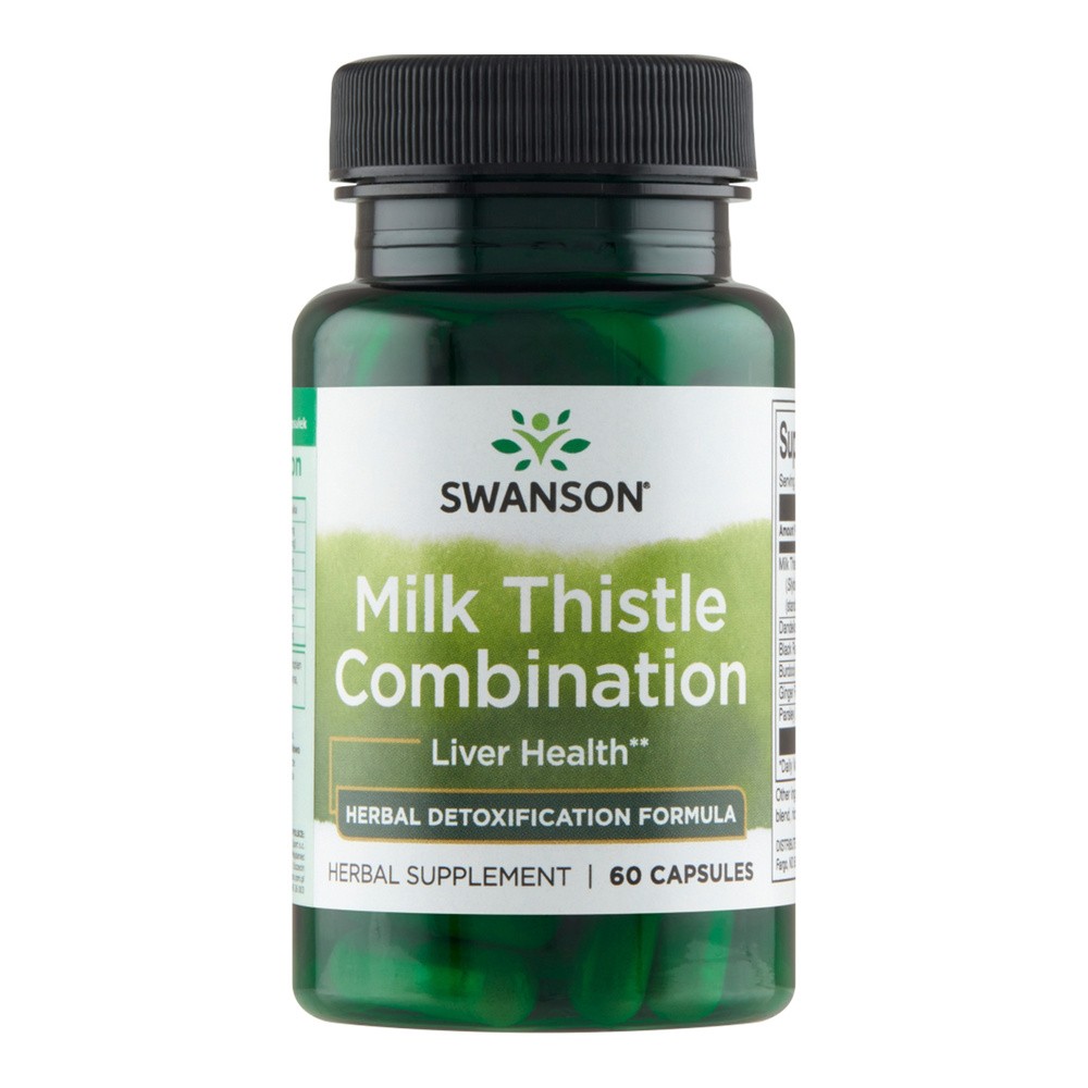 SWANSON Milk Thistle Combination (Ostropest plamisty) - (60 kap) FF35-99905