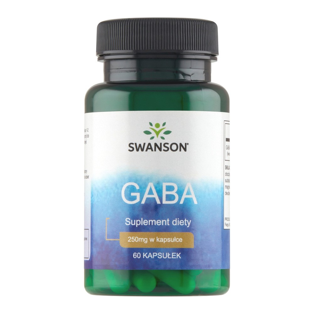 Swanson, Usa Gaba 250 mg Suplement diety 60 kaps.