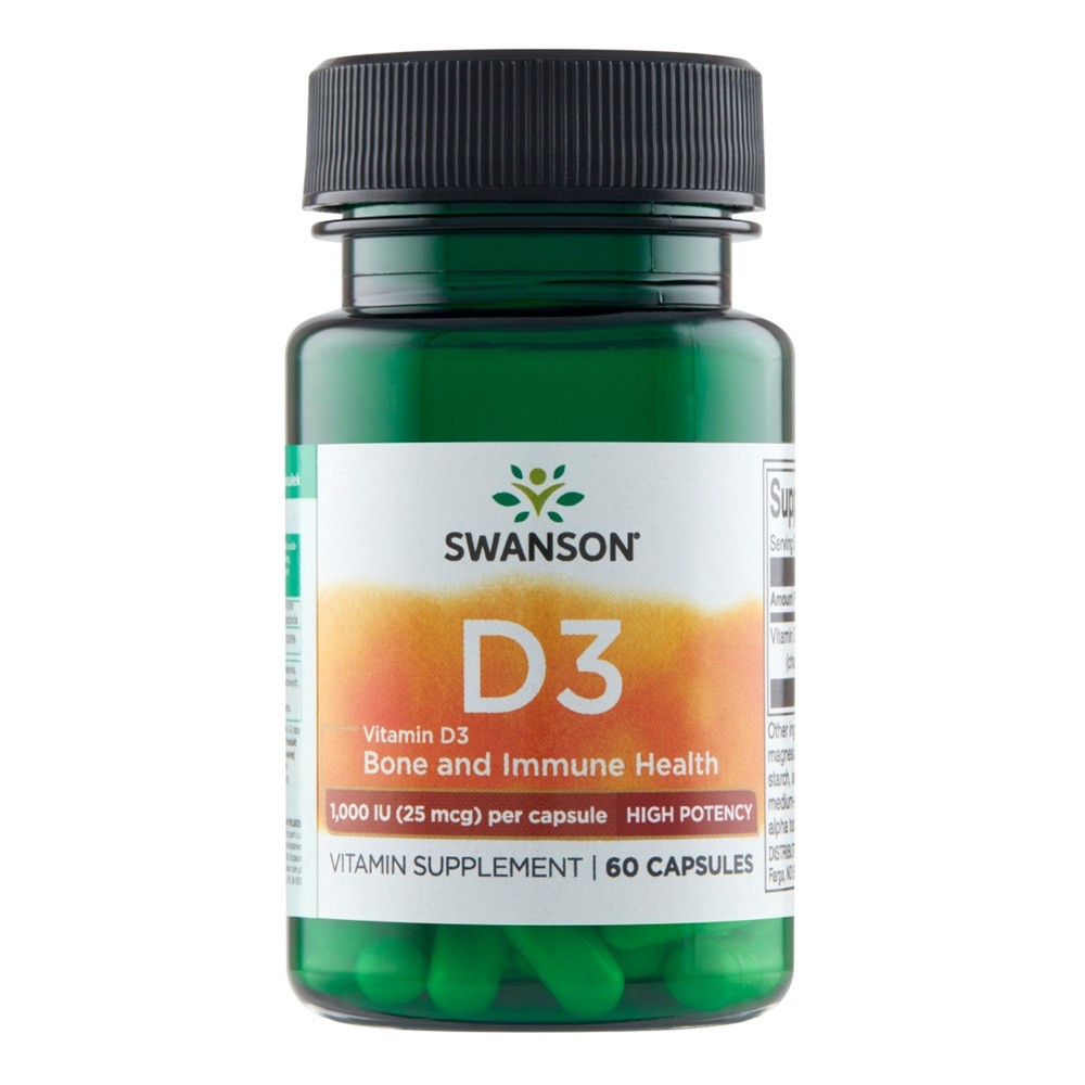 Vitamin D3 1000 IU 25 mcg (60 kaps.)