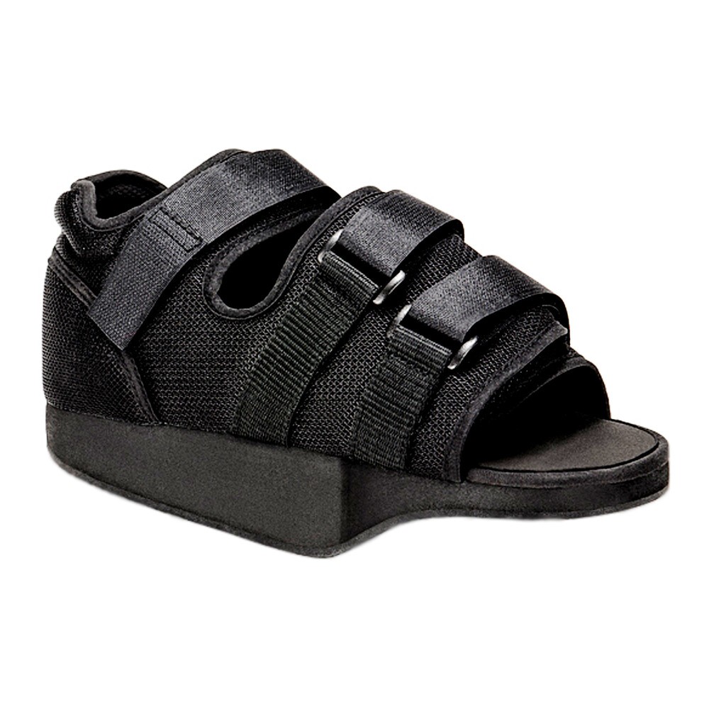 Qmed Prostoperative Shoe, but pooperacyjny odciążający przodostopie, czarny, rozmiar L