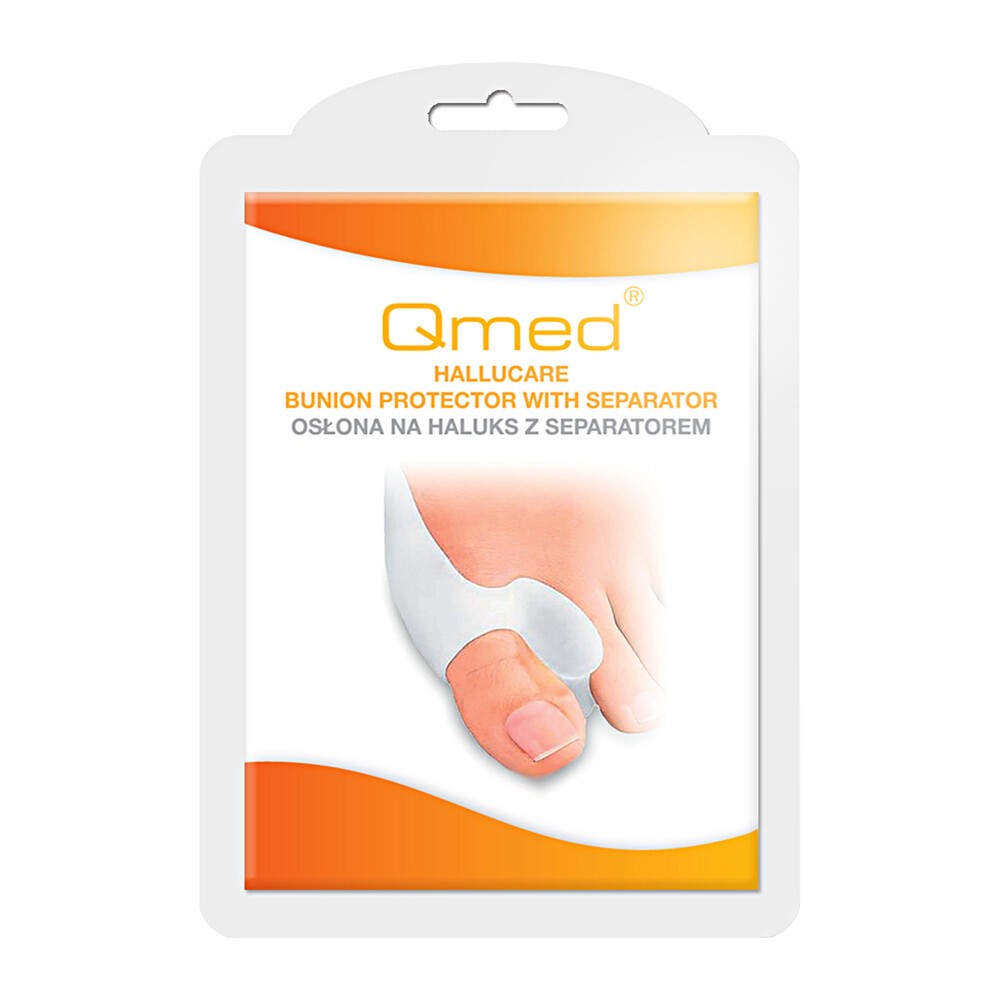 Qmed Qmed HALLUCARE Silikonowa osłona na halluks z separatorem QM_I209