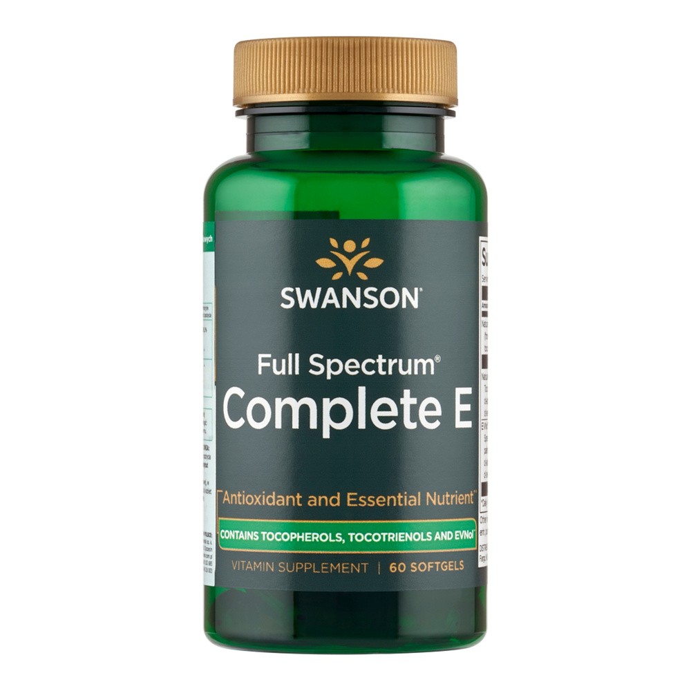 SWANSON Witamina E Naturalna + Tokotrienole - (60 kap)