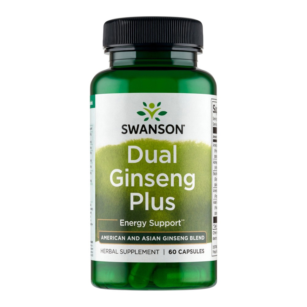 Swanson Health Products Swanson Dual Ginseng Plus 60 kapsułek