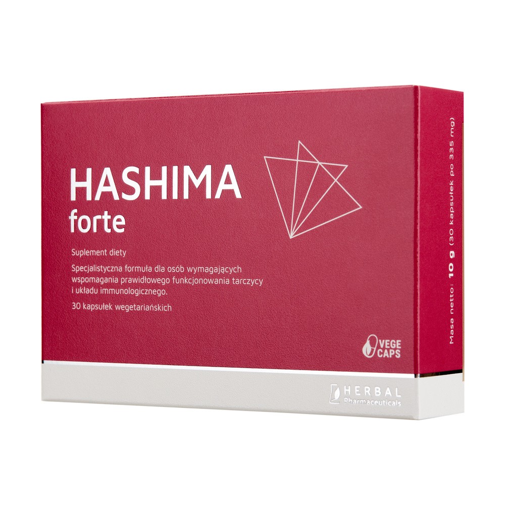 HERBAL PHARMACEUTICALS HASHIMA forte do postępowania dietetycznego w chorobie Hashimoto kapsułki 30 sztuk